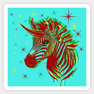 Magical Zebra Unicorn Sticker